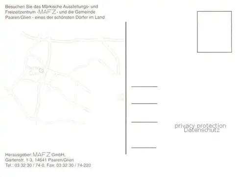 AK / Ansichtskarte Paaren_Glien Maerkisches Ausstellungs  und Freizeitzentrum MAFZ Paaren Glien
