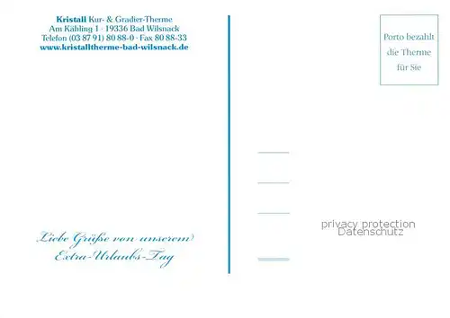 AK / Ansichtskarte Bad_Wilsnack Kristall  Kur  und Gradiertherme Wellness Bad_Wilsnack