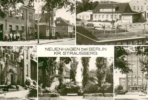 AK / Ansichtskarte Neuenhagen__Berlin Ernst Thaelmann Strasse Kulturhaus Krankenhaus Parkanlagen Rathaus 
