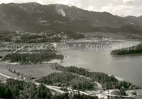 AK / Ansichtskarte Faakersee_Kaernten_AT Panorama Blick vom Tabor Alpenpanorama 