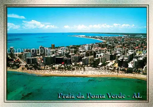 AK / Ansichtskarte Maceio_Brazil Praia da Ponta Verde vista aerea 