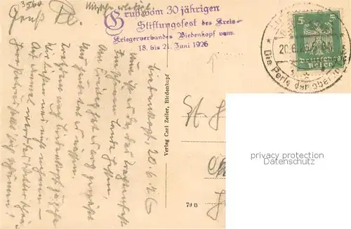 AK / Ansichtskarte Biedenkopf_Lahn Panorama 