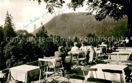 AK / Ansichtskarte Bad_Harzburg Waldgasthaus Sennhuette Terrasse Bad_Harzburg