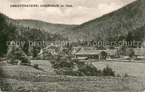 AK / Ansichtskarte Oderhaus_Sankt_Andreasberg Oberfoersterei Oderhaus 