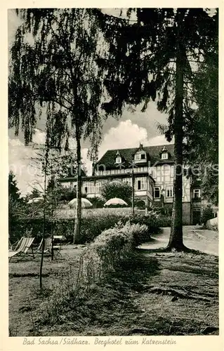 AK / Ansichtskarte Bad_Sachsa_Harz Berghotel zum Katzenstein Bad_Sachsa_Harz