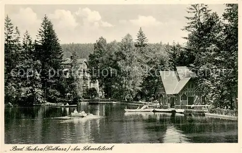 AK / Ansichtskarte Bad_Sachsa_Harz Am Schmelzteich Bad_Sachsa_Harz