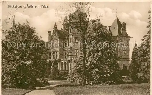 AK / Ansichtskarte Bueckeburg Partie mit Palais Bueckeburg