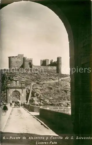 AK / Ansichtskarte Alcantara_ES Puente de Alcantara y Castillo de S Servando 