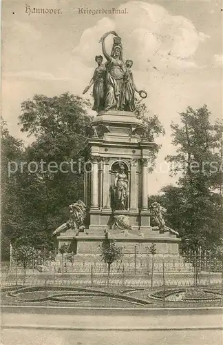 AK / Ansichtskarte Hannover Kriegerdenkmal Hannover