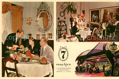 AK / Ansichtskarte Copenhagen_Kobenhavn_DK Smaa Hjem Cafe de Paris Gastraeume 