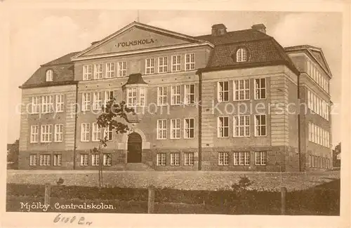 AK / Ansichtskarte Mjoelby_Sweden Centralskolan 