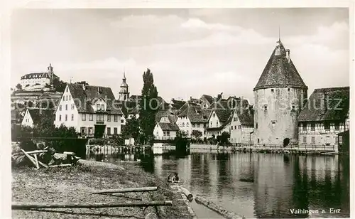 AK / Ansichtskarte Vaihingen_Enz Partie an der Enz Vaihingen Enz