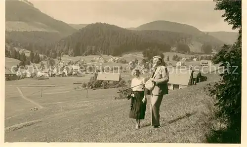 AK / Ansichtskarte Baiersbronn_Schwarzwald Obertal Panorama Baiersbronn Schwarzwald