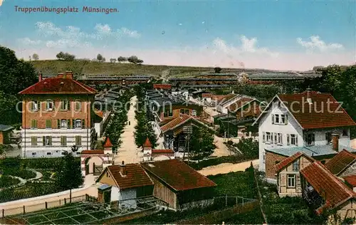 AK / Ansichtskarte Muensingen_BW Truppenuebungsplatz Ortspartie 