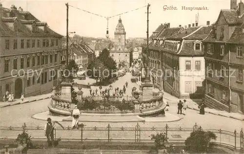 AK / Ansichtskarte Gotha__Thueringen Hauptmarkt 