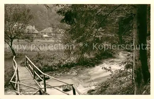 AK / Ansichtskarte Monbach Neuhausen_Enzkreis Waldpartie mit Ferienheim Monbach Neuhausen