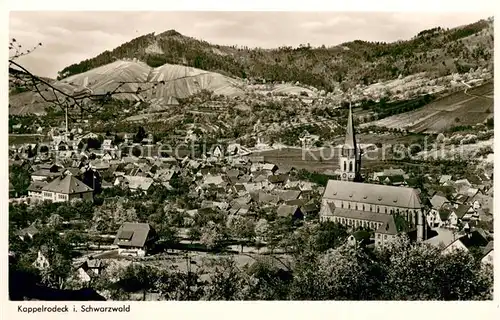 AK / Ansichtskarte Kappelrodeck Panorama mit Kirche Kappelrodeck