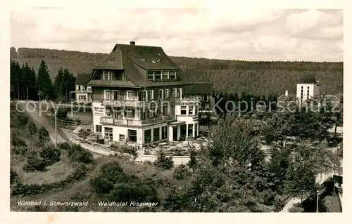 AK / Ansichtskarte Wildbad_Schwarzwald Waldhotel Riexinger Wildbad_Schwarzwald