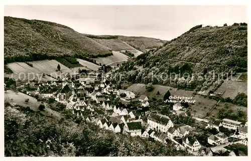 AK / Ansichtskarte Wiesensteig Panorama Gasthof Pension zur Post Wiesensteig