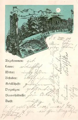 AK / Ansichtskarte Liebeneck_Burg_Cossebaude mit Aussichtsturm 