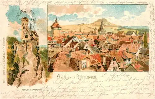 AK / Ansichtskarte Reutlingen_BW Stadtansicht Schloss Lichtenstein 