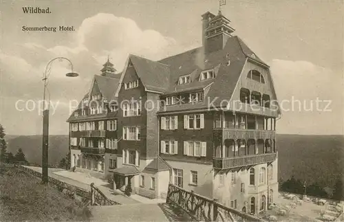 AK / Ansichtskarte Wildbad_Schwarzwald Sommerberg Hotel Wildbad_Schwarzwald