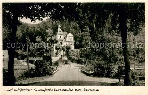 AK / Ansichtskarte Schwarzmuehle Hotel Waldfrieden Schwarzmuehle