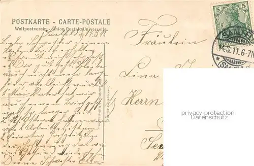 AK / Ansichtskarte Saalfeld_Saale Blankenburgerstrasse mit Postamt und Blankenburger Thor Saalfeld_Saale