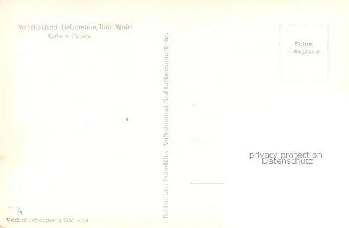 AK / Ansichtskarte Liebenstein__Bad_Thueringen Kurheim Helene 