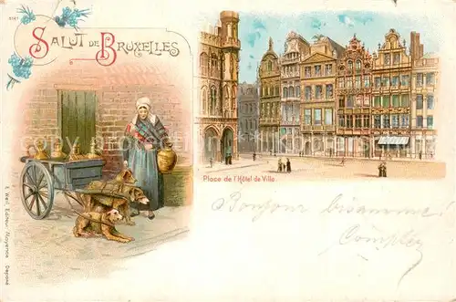 AK / Ansichtskarte Bruxelles_Bruessel Place de lHotel de Ville Bruxelles_Bruessel