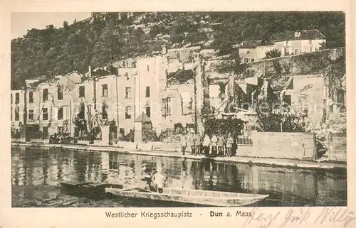 AK / Ansichtskarte Dun_55_Maas Westl Kriegsschauplatz 
