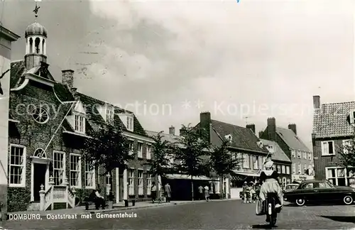 AK / Ansichtskarte Domburg_NL Ooststraat met Gemeentehuis 