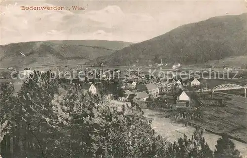 AK / Ansichtskarte Bodenwerder Weserpartie Panorama Bodenwerder