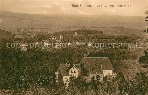 AK / Ansichtskarte Bad_Sachsa_Harz Blick vom Hotel Katzenstein Bad_Sachsa_Harz