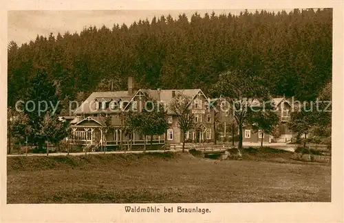AK / Ansichtskarte Braunlage Waldmuehle Braunlage