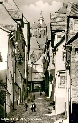 AK / Ansichtskarte Marburg_Lahn Alte Gasse Marburg_Lahn
