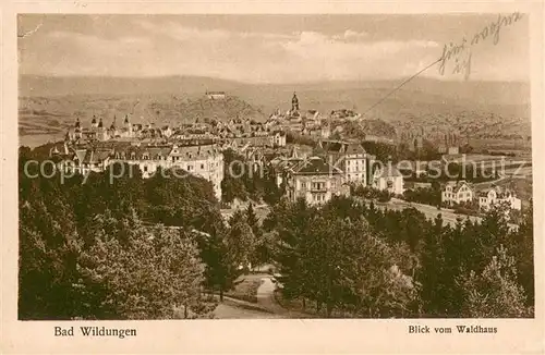 AK / Ansichtskarte Bad_Wildungen Blick vom Waldhaus Bad_Wildungen