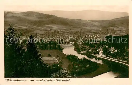 AK / Ansichtskarte Witzenhausen Panorama im Werratal Witzenhausen