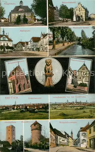 AK / Ansichtskarte Bretten_Baden Teilansichten Gebaeude Gesamtansichten Bretten_Baden