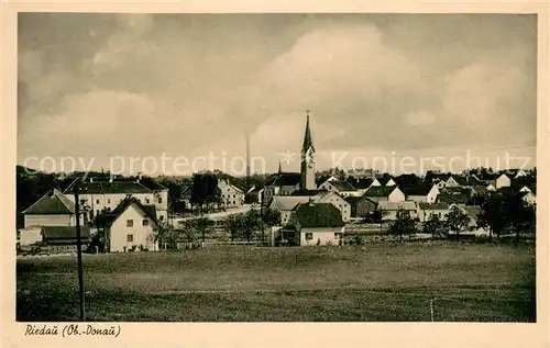 AK / Ansichtskarte Riedau_AT Ortsansicht mit Kirche 