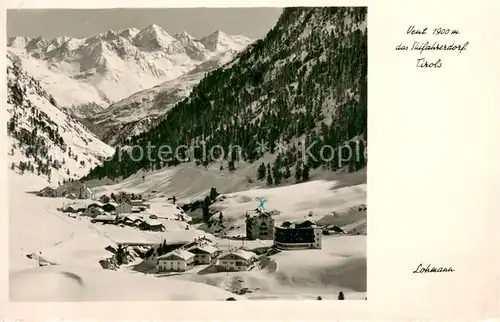 AK / Ansichtskarte Vent__Tirol_AT Winterpanorama 