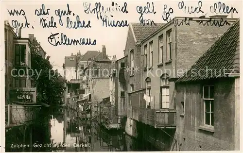AK / Ansichtskarte Zutphen Gezicht op den Berkel Zutphen