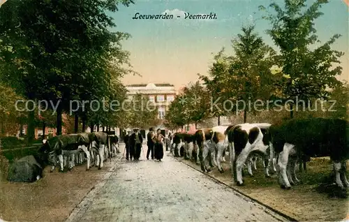 AK / Ansichtskarte Leeuwarden_NL Veemarkt 