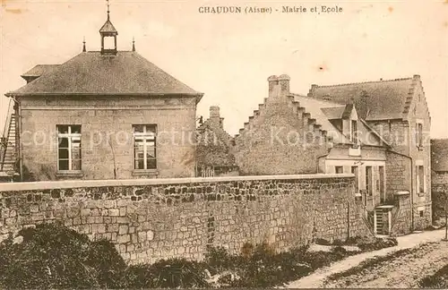 AK / Ansichtskarte Chaudun_02 Mairie et Ecole 