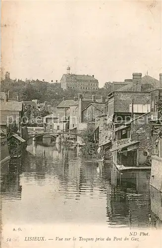 AK / Ansichtskarte Lisieux_14 Vue sur la Touques prise du Pont du Gaz 