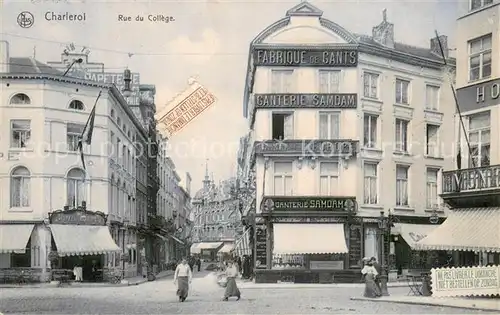 AK / Ansichtskarte Charleroi_Wallonie Rue du College 