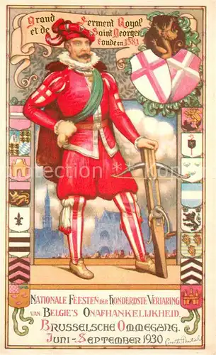 AK / Ansichtskarte Bruessel_Bruxelles Nationale Feesten der Honderdste Veriaring van Belgies Onafhankelijkheid Bruessel_Bruxelles