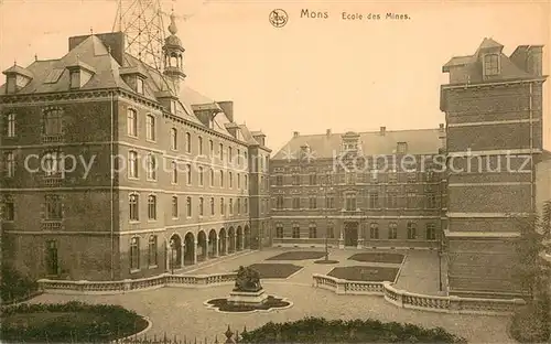 AK / Ansichtskarte Mons__Belgie Ecole des Mines 