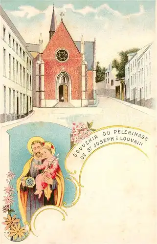 AK / Ansichtskarte Louvain_Flandre Souvenir du Pelerinage de St Joseph Louvain_Flandre