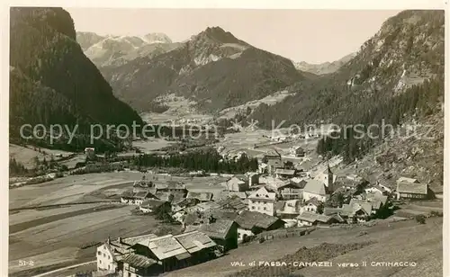 AK / Ansichtskarte Canazei_Trento_IT Val di Fassa verso il Catinaggio 